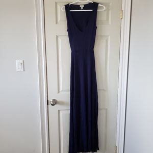 Navy blue maxi dress